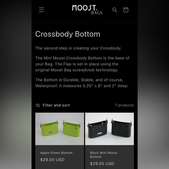 MOOST BAG Limited Edition Black Flap with Winter White Bottom & Chain Strap NWT - Picture 8 of 12